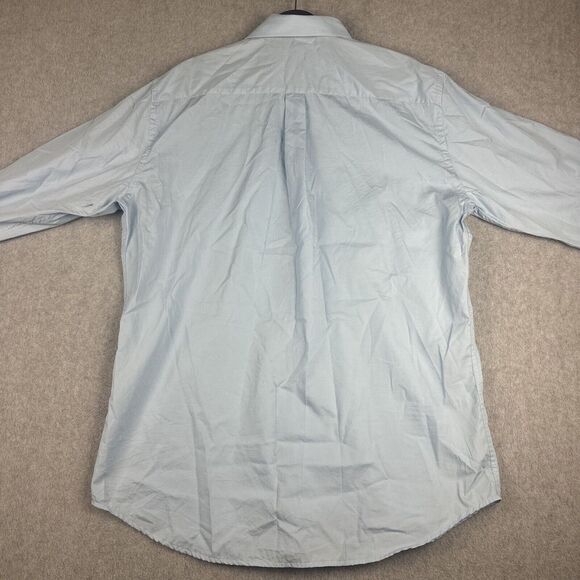 Peter Millar Shirt Mens L Blue Seaside Finish L/S Button Up Oxford Pocket Light‎ - Picture 7 of 8